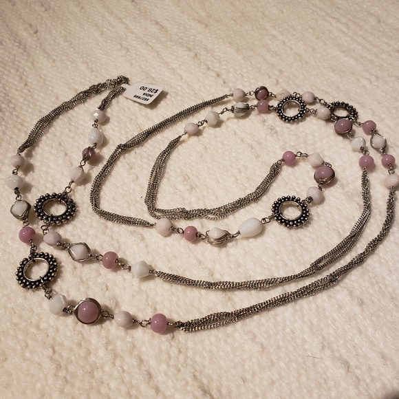 Bead and chain love bead necklace - Picture 8 of 9